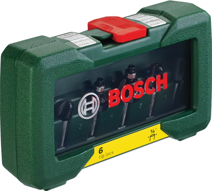 Produktbild Bosch Professional Zubehör HM-Fräser-Set mit 1/4-Zoll Schaft, 6-teilig