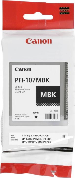 Actual product image Canon Pfi-107mbk (MBK)