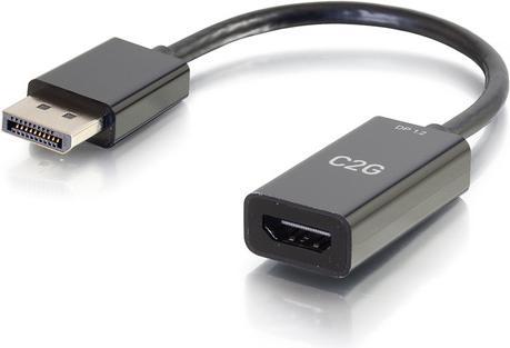 Produktbild C2G 20cm DP to HDMI 4K Passive Black (HDMI, 20.30 cm)