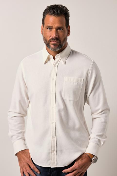 Immagine prodotto JP1880 Karo-Flanellhemd, Langarm, verdeckter Buttondown-Kragen, Modern Fit (L)