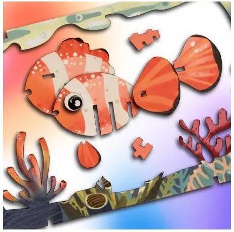 Immagine prodotto Escape Welt Pesce pagliaccio - Modello in legno 3D (22 pezzi)