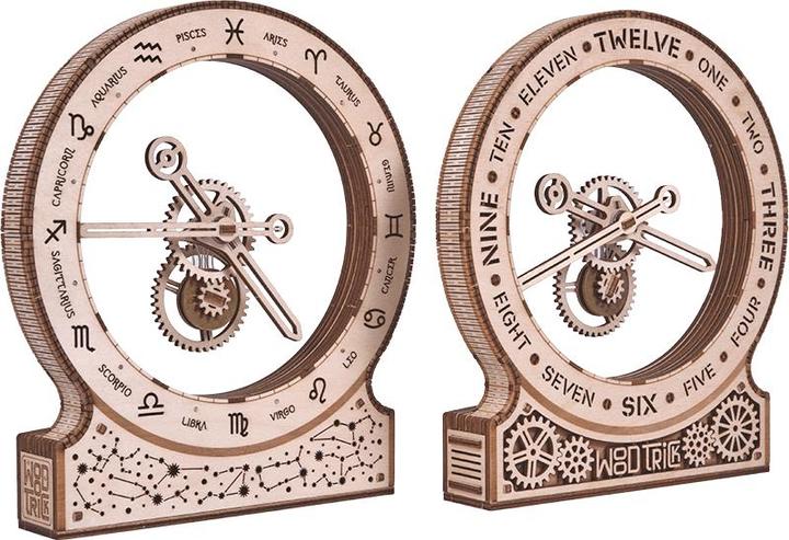 Produktbild Wood Trick Kinetic Clock: Zodiac / Sternzeichen - 3D Holzbausatz (Elektrisch)