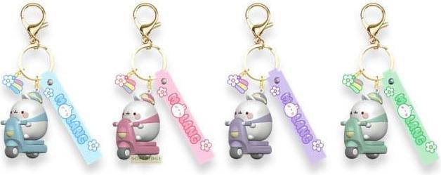 YuMe Molang Scooter Series Schlüsselanhänger Display (12)