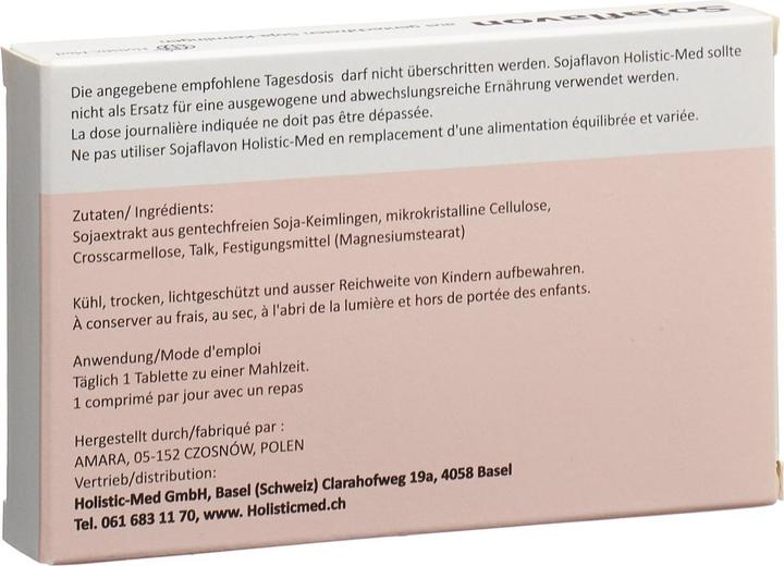 Nährwerte und Zutaten Holistic Med Sojaflavon Tabl (1 Stück, Tabletten)