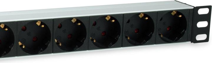 Actual product image equip Power strip 1HE7fach with Ü-protection + switch (7x, CEE 7/3, 1.80 m)