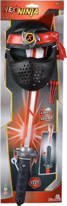 Actual product image Simba Next Ninja Sword and Mask, red