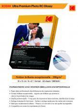 Actual product image Kodak Ultra Premium Photo 60 sheets 280gs (280 g/m², 10x15 cm, A6, 60 pcs.)