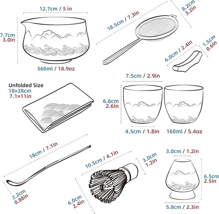 Actual product image Teanagoo Matcha tea set