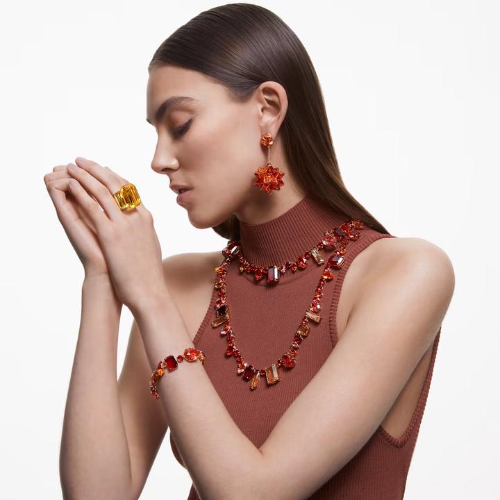 Actual product image Swarovski Lucent Cocktail Ring Octagon Cut Yellow (52)