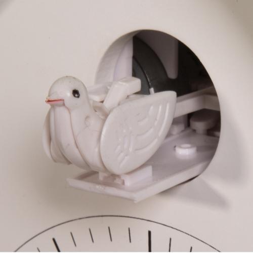 Productafbeelding Nextime klok 3108bl Birdy, 24,5x25,5x9,8 cm, Wand, Blauw/Wit