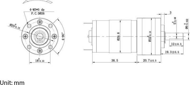 Productafbeelding Tru Components Gleichstrom-Getriebemotor TC-NPG120615 TC-13609500 12 V/DC 1.0 A