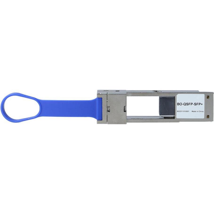 BlueOptics Lenovo B306 kompatibler 100 Gigabit QSFP28 zu SFP28 Konverter, Transceiver, Silber
