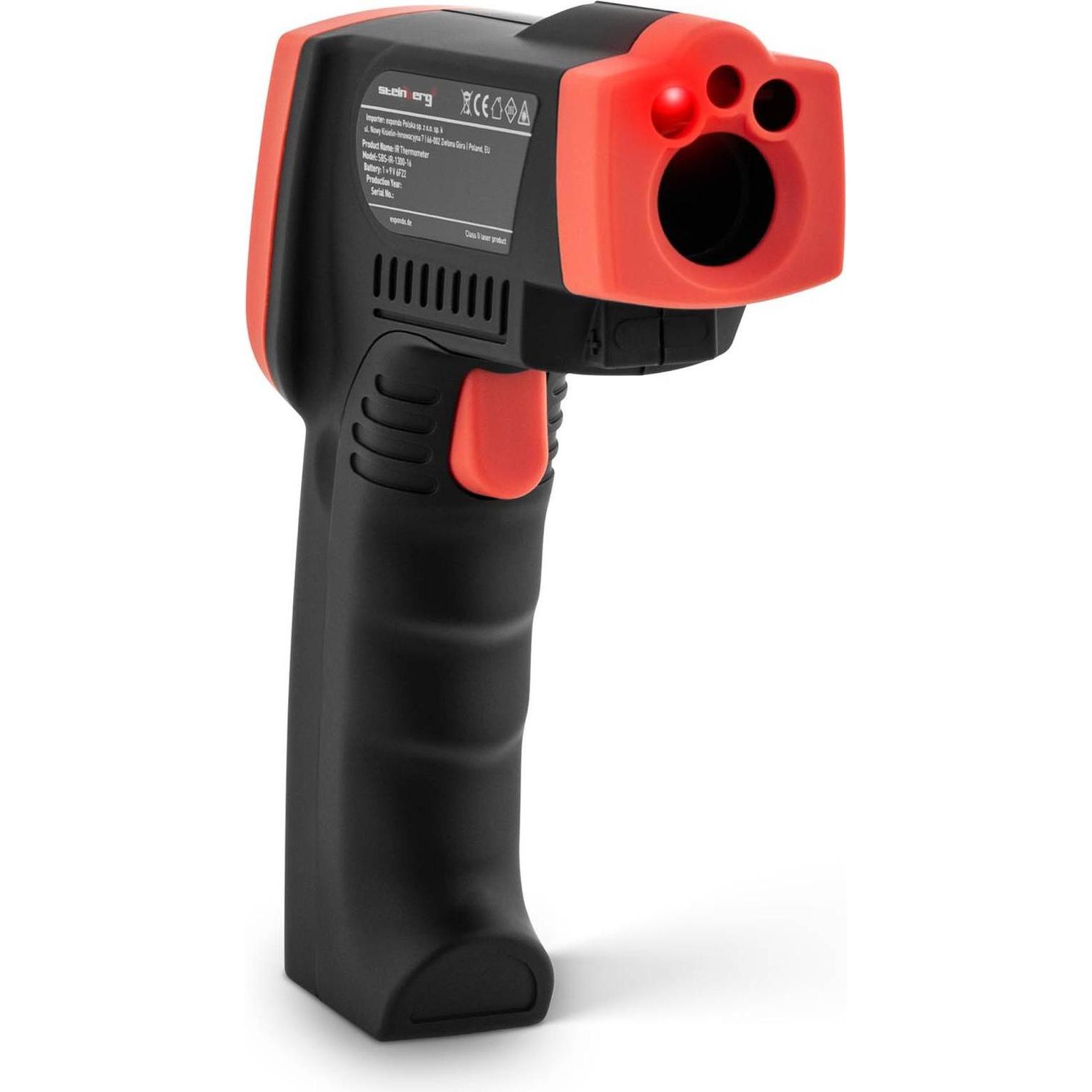 Steinberg Systems, Infrarotthermometer, Infrarot-Thermometer Temperaturmessgerät Laser Thermometer -50 bis +1.300 °C LCD