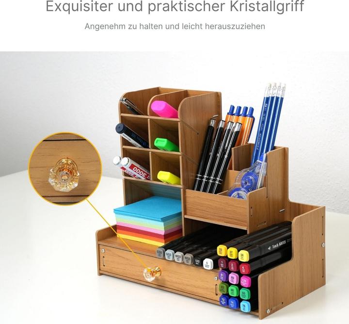 Produktbild Hermex Bürotisch-Stifthalter Stiftebox Pen Desk-Organizer Stiftaufbewahrung Schreibtisch-Organizer