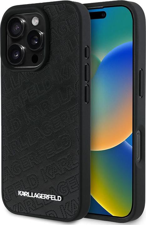 Productafbeelding Karl Lagerfeld PU Quilted Pattern Case voor iPhone 16 Pro Max (Apple iPhone 16 Pro Max)