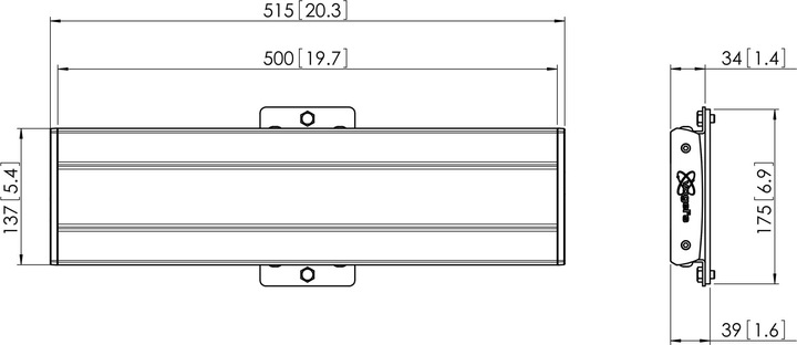Produktbild Vogels PFB 3405 Adapterbar 515 mm schwarz (Adapter- / Montageplatten)