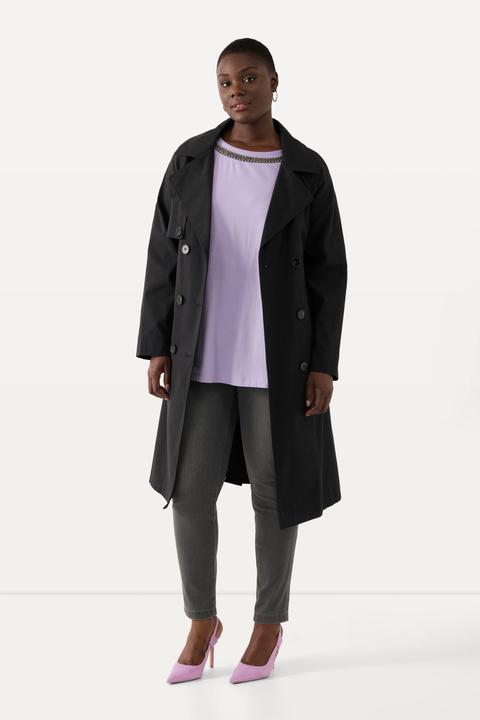Produktbild Ulla Popken Trenchcoat, Reverskragen, Koller, Acetatfutter (42, 44)
