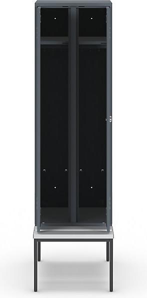 Actual product image Wolf Clothes locker with bench underneath (60 cm, 214 cm)