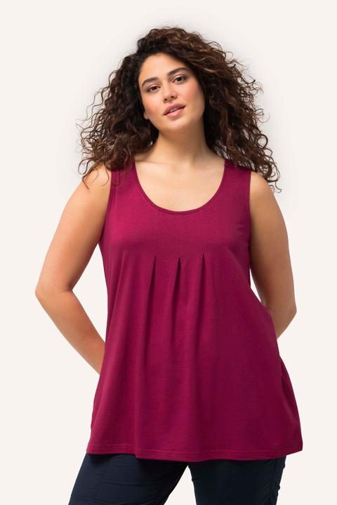 Actual product image Ulla Popken Essential Pleat Front Knit Tank (58, 60)
