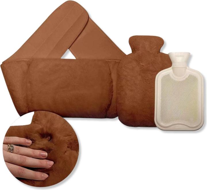 Produktbild Hermex Wärmegürtel- und Wärmflaschen-Set Handwärmer Bauchwärmer Heizflasche (0.80 l)