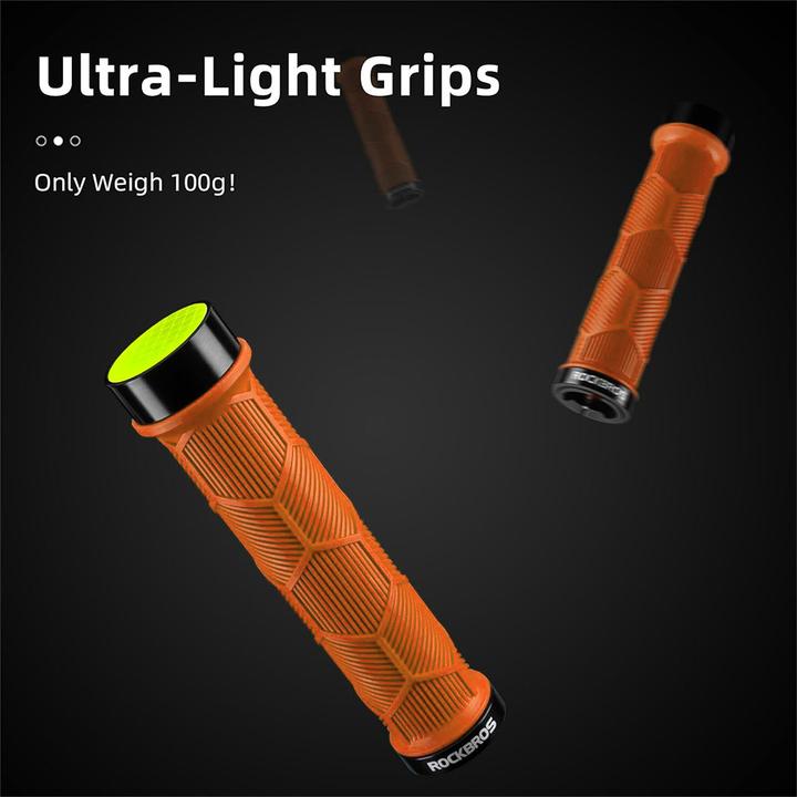 Produktbild Rockbros 40720007004 bicycle grips with reflector - orange