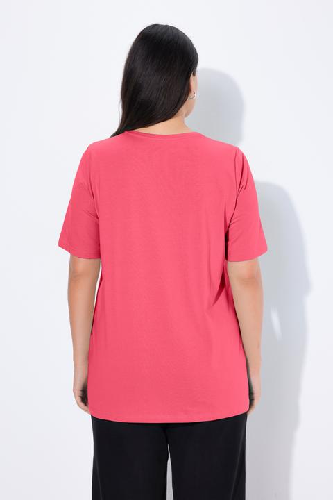 Actual product image Ulla Popken Essential Round Neck Stretch Tee (62)