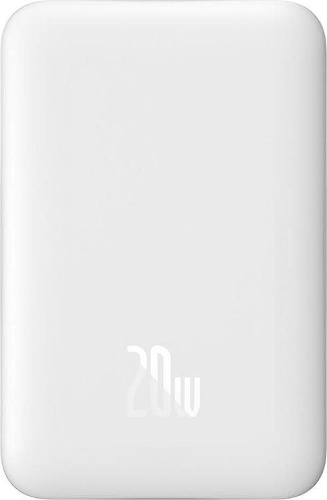Actual product image Baseus Magnetic Powerbank, 10000mAh, 20W (white) (10000 mAh, 20 W, 37 Wh)