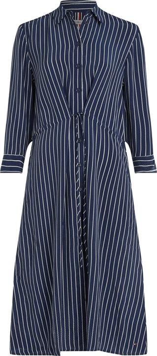 Tommy Hilfiger Cupro Rope St Midi Shirt Dress (32)