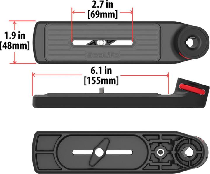Image du produit Sealife Rail Flex Connect avec bras flexible et kit de poignée (SLKIT02)