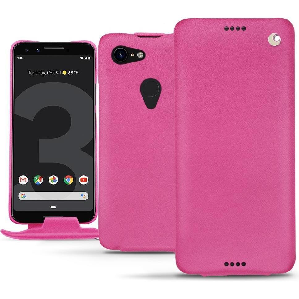 Noreve Lederschutzhülle vertikal (Google Pixel 3), Smartphone Hülle, Rosa
