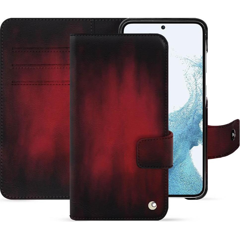 Thumbnail - Noreve Lederschutzhülle Samsung Galaxy S23 (Samsung Galaxy S23+), Smartphone Hülle, Rot