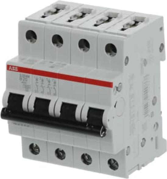 ABB S204M-B20 Sicherungsautomat B-Char.,10kA,20A,4P