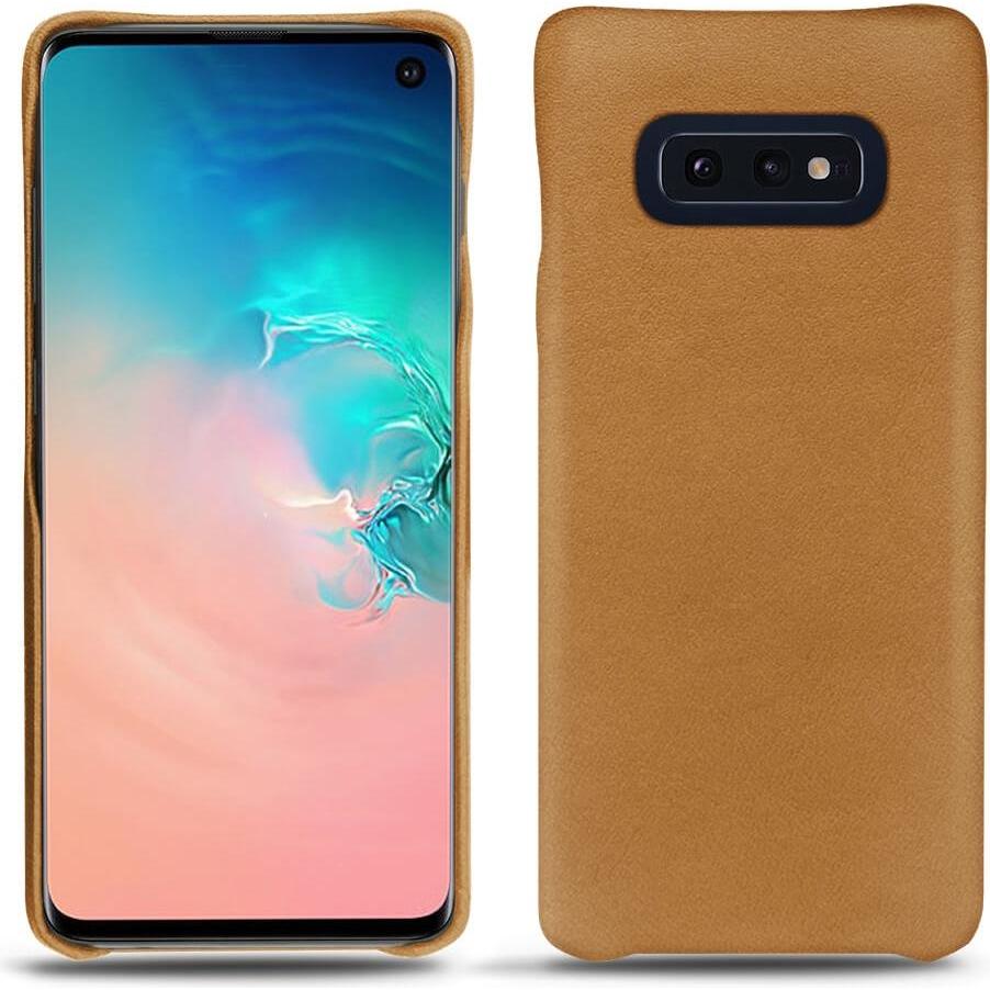 Noreve Lederschutzhülle (Samsung Galaxy S10e), Smartphone Hülle, Braun