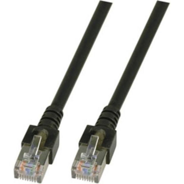 Dönges Patchkabel Cat. 5e 2xRJ45 F/UTP, 2 m, schwarz (CAT5e, 2 m), Netzwerkkabel