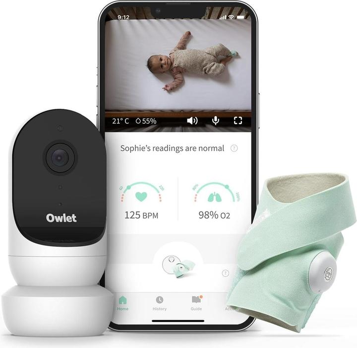 Owlet Duo: Smart Sock 3 & Camera 2 (Video & Audio, 30 m)