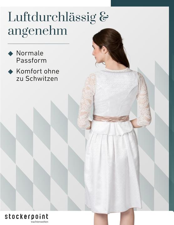 Image du produit Stockerpoint Robe avec tablier en dentelle (36)