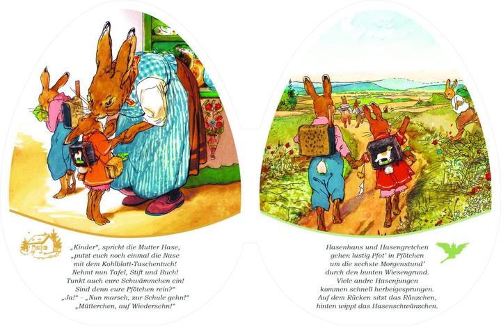 Produktbild Die Häschenschule: Pappbilderbuch in Ei-Form (Deutsch, Albert Sixtus, 2021)