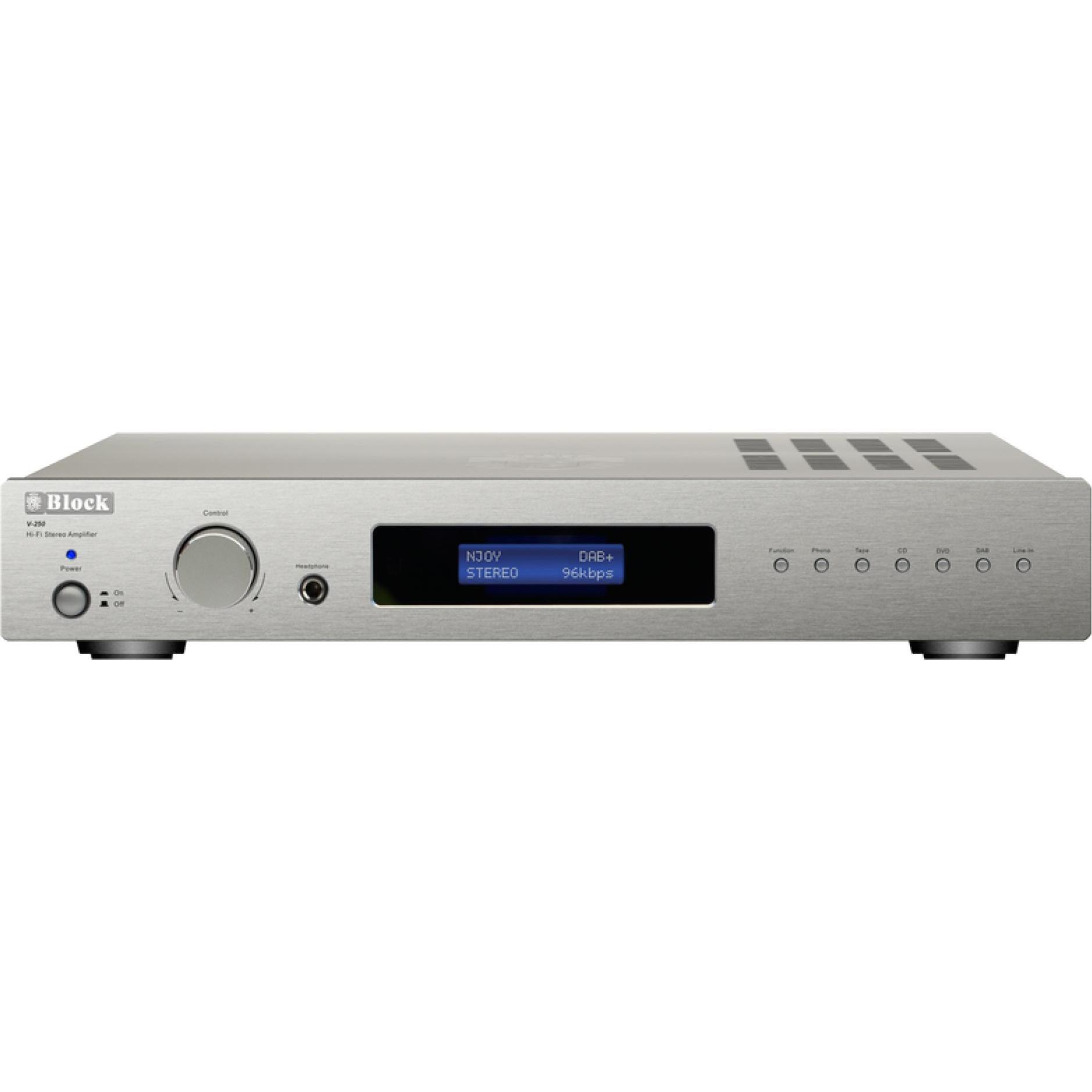 Block Amplificatore V-250 Silver Limited, Amplificatore stereo, Argento