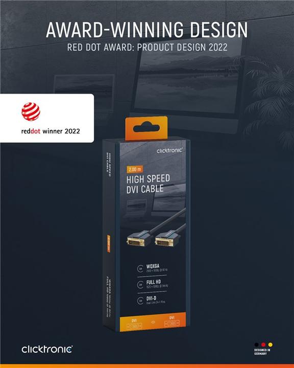 Produktbild clicktronic Dvi — Dvi (2 m)