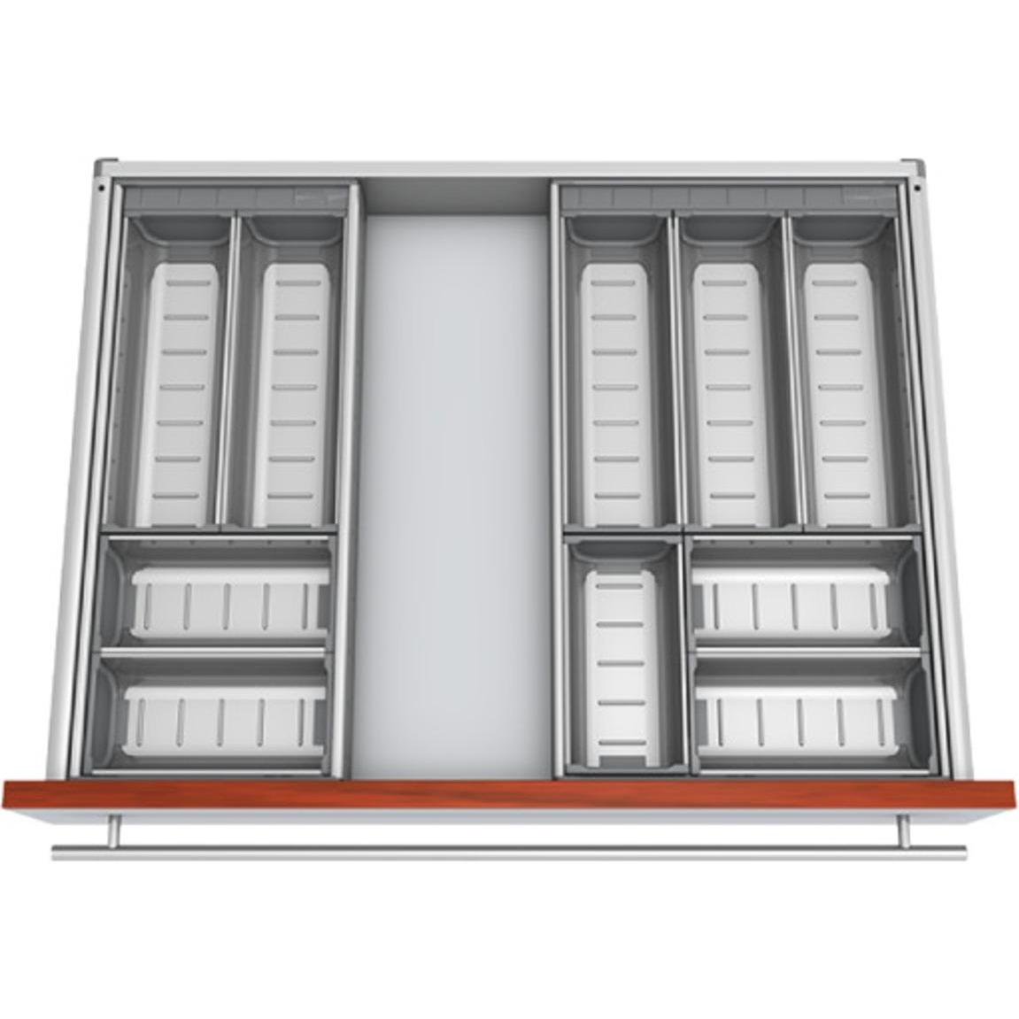 Blum Schalen-Set, Besteckkasten, Grau