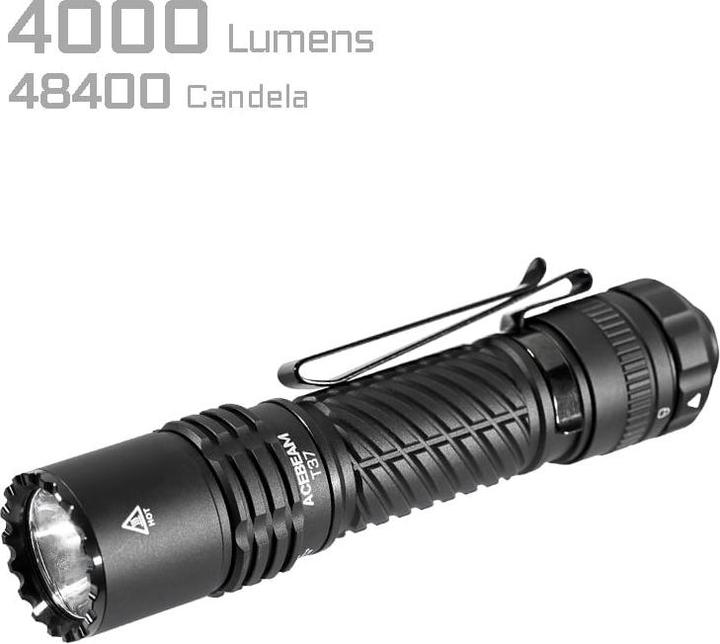 Produktbild AceBeam Taktische LED-Taschenlampe T37, 4'000 Lumen (inkl. Akku) (14.52 cm, 4000 lm)