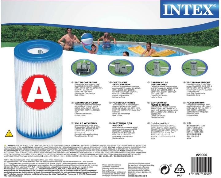 Produktbild Intex Filterkartusche Typ A