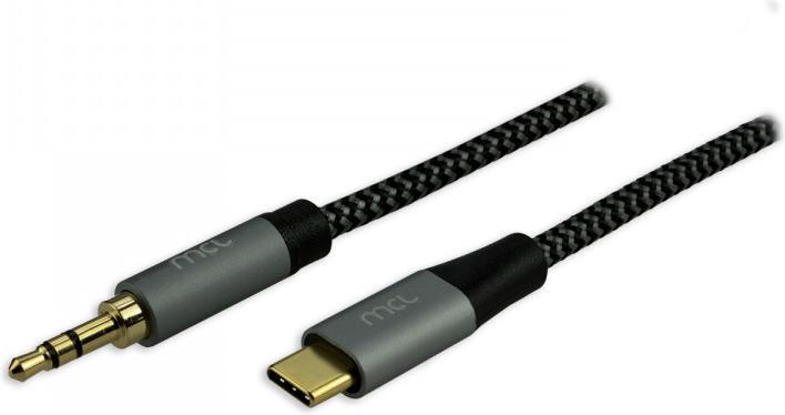 Image du produit MCL USB 3.1 TYPE C MÂLE À JACK 3.5 MESH CABLE - 2M (2 m)
