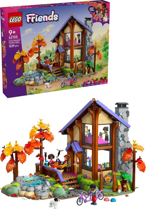 Produktbild LEGO Gemütliche Hütte im Herbstwald (42705, LEGO Friends)