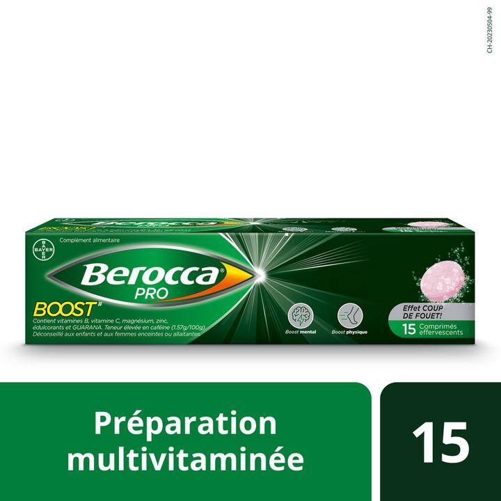 Actual product image Berocca PRO Pro Boost (15 Piece, Effervescent tablet, 100 g)