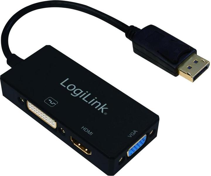 Produktbild LogiLink 4K DisplayPort Adapter (DVI, HDMI, VGA, 15 cm)