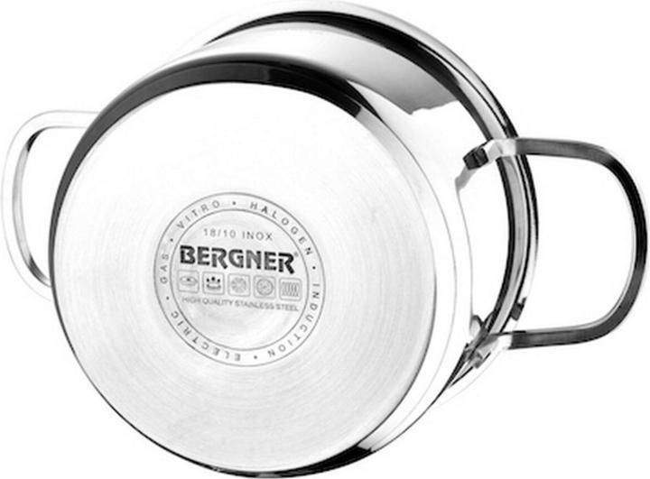 Productafbeelding Bergner Topfset Classic Silberfarben 6 Stücke (Steelpan, Roestvrij staal, 16 x 9.50 cm)