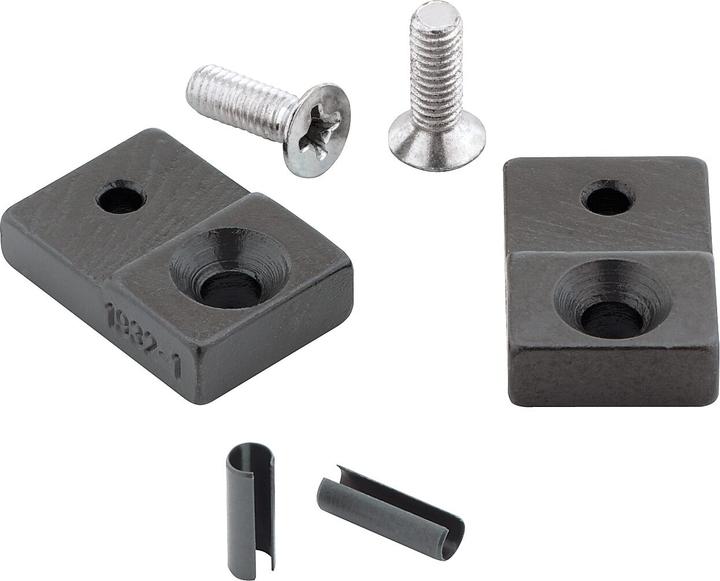HAZET Spare parts set: 1 pair of embossing jaws, 15 mm wide, 2 screws, 2 clamping sleeves 19 (150 mm)