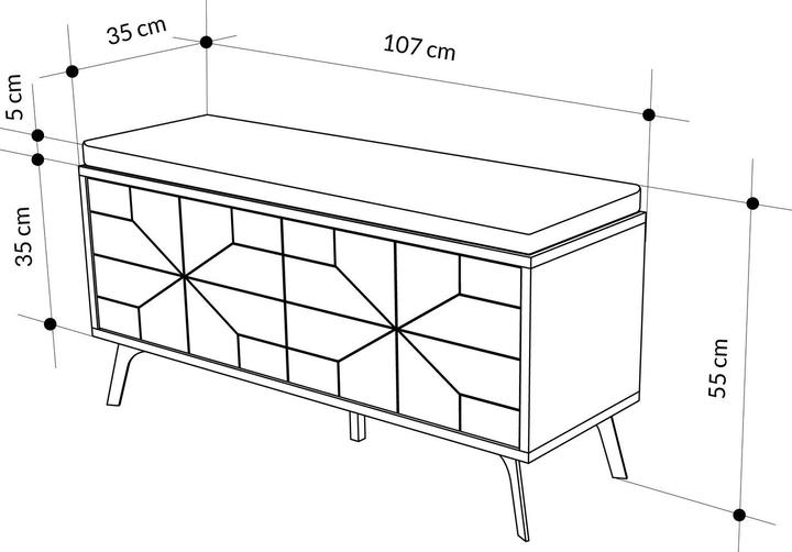 Immagine prodotto Skye Decor Dune (107 x 35 x 55 cm)
