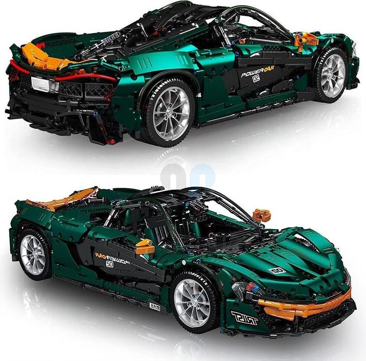 Actual product image Mould King P1 Hypercar Green
